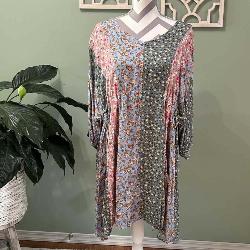 Floral Patchwork Dress